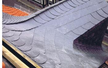 Detail Schiefergaube